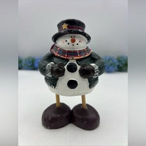 NEW Christmas 2004 Snowman Candle Santa's Workbench